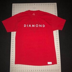 Diamond Supply Co. Size large. Red color. Short Sleeve Shirt.